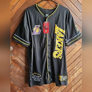 NWT Black and Yellow Lakers Jersey | Size L